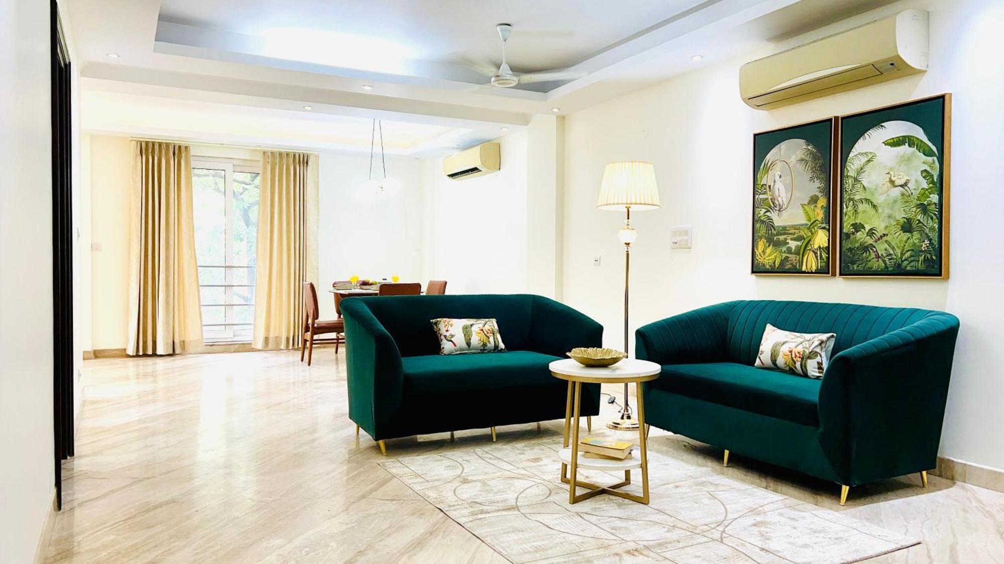 Olive Serviced Apartments - New Friends Colony نيودلهي الغرفة الصورة